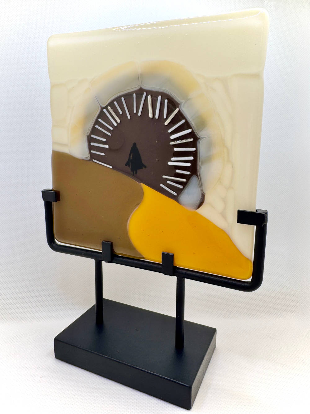 Dune inspired glass art plate